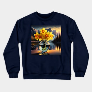 Cancer Awareness Month . Buy some daffodils . Crewneck Sweatshirt